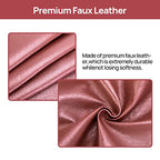 Teniux Remote Control Holder Faux Leather Armrest Organizer with 6 Pockets for recliner couch sofa, Armchair Caddy for Smart Phone, Book, Magazines, Ipad, Remotes (Rose Wine) - color: Rose Wine