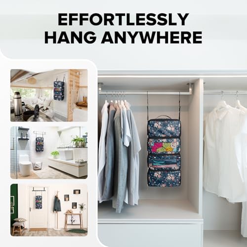 Suitcase Organizer, Travel Luggage Organizer Hanging Shelves Packing Cube Closet/Collapsible Portable Travel Organizer for Carry-on - color: Berry-S-4 Tier, size: Small