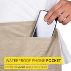 5-Pocket Waterproof Professional Cleaning Apron. Made for Pro Cleaners. Like a Cleaning Caddy Around Your Waist - color: Desert Khaki, style: Standard