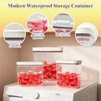 Gute Sealed Auto Pop-Up Laundry Pod Holder with Lid, 3-Piece Laundry & Dishwasher Pod Container Set for Laundry Room Organization (67oz, 94oz, 186oz Capacity) - color: 10.3L