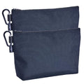 Tool Pouch Zipper Small Tool Bag Pouches Organizer Bag with Metal Carabiner, Nylon 1680D Heavy Duty for Wrenches, Screwdrivers, Pliers, Stationery & Office Supplies Pack of 2, Black, 11 Inch - color: Large Black