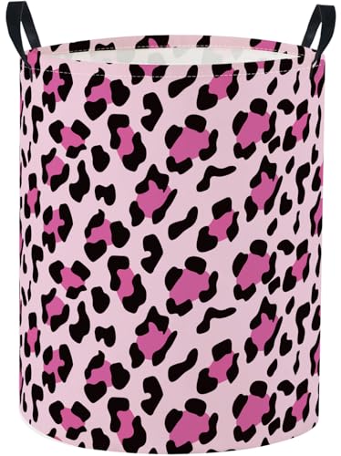 Baby Laundry Basket Baby Nursery Hamper Kids Laundry Basket Toy Storage Bin for Boys Room Decor Gift Baskets for Bedroom Bathroom(Leopard) - color: Leopard