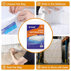 2 PK 4Mil Queen Mattress Bags for Moving – Heavy Duty Plastic Cover for Storage & Disposal, Waterproof & Tear-Resistant Moving Supplies - size: Queen/Full,2 Pack, style: Heavy-Duty Protection (4 Mil Thick)