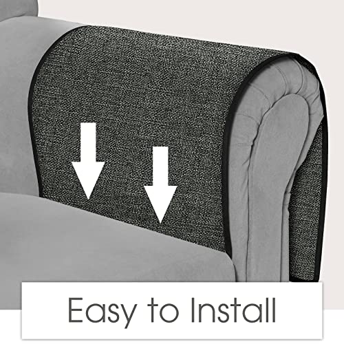 Joywell Remote Control Caddy for Chair Arm Couch Armrest Organizer Non Slip Sofa Armchair Caddie with 6 Pocket Storage for Magazine, Tablet, Phone, iPad, Dark Grey - color: Dark Grey, size: 19'' x 35''