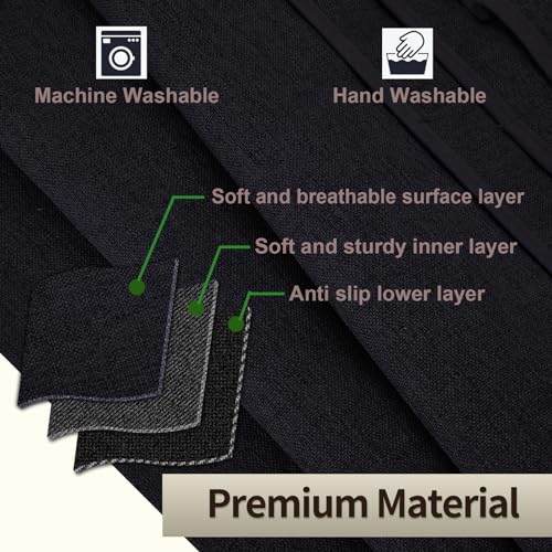 Teniux Remote Control Holder Armchair Caddy for Recliner Couch, Non-Slip Armrest Organizer with 5 Pockets for Magazine, Tablet, Phone, iPad - color: Color A- Black