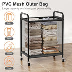 WOWLIVE Rolling Laundry Hamper with Wheels, 90L Laundry Basket with Removable Liner Bag, Laundry Sorter with Metal Handle, Large Capacity Clothes Hamper for Laundry Room, Bathroom and Dorm, Beige - size: 1-Section