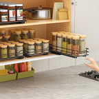 BOIVSHI Pull Out Spice Rack Organizer for Cabinet, Heavy Duty Slide Out Spice Rack Organizer for Kitchen Cabinets and Pantry, Fits Spices, Sauces, Canned Food (4.5''Wx10.5''Dx2.5''H) - size: 1 Tier,4.5''Wx10.5''Dx2.5''H