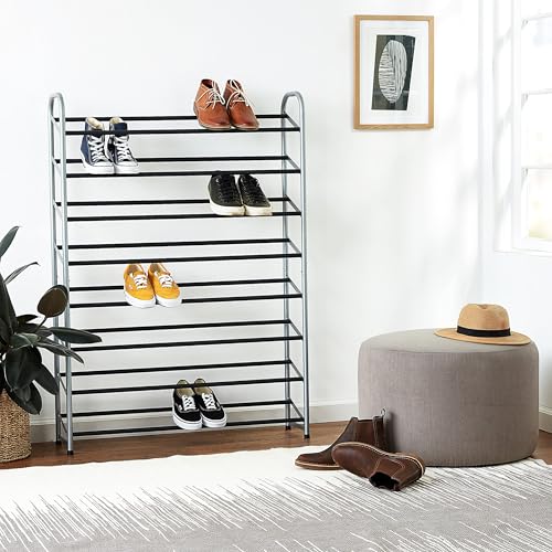 Whitmor 8 Tier Shoe Tower - 40 Pair - with Non-Slip Racks - size: 8-Tier