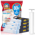 BoxLegend Vacuum Storage Bags with Large Hand Pump 12 Combo (3 Jumbo,3 Large, 3 Medium, 3 Small) Thickened Vacuum Seal Bags for Clothing Coat Bedding Quilt Blanket Pillow Comforters - size: 12 Combo