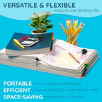 Blue Summit Expanding Monthly File Organizer, Letter Size 12 Month File Folder Organizer with Dividers, Paper Sorter for Desk and Documents (Pack of 2) - size: Letter (Pack of 2)