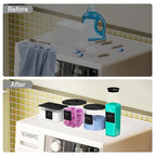 3+1 Pack Laundry Pods Containers & Dryer Sheet Holder & Laundry Detergent Dispenser, Laundry Room Organization and Storage Jars with Lids, Labels and Scoops for Scent Booster Powder Pods, Black Lid - color: Black