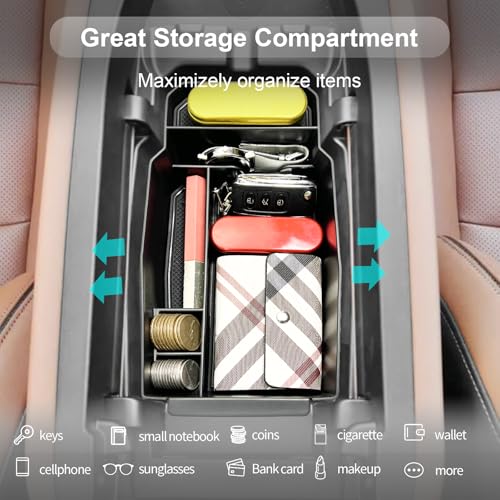 CDEFG 6Pcs for 2023 2024 2025 2026 Mazda CX-50 Center Console Organizer Tray for 2023 2024 2025 2026 Mazda CX-50 Hybrid Accessories Middle Console Storage Box Door Handle Pockets - color: 6pcs for 2023-2026 Cx-50
