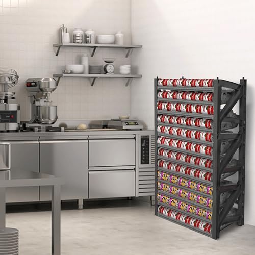 Shelf Reliance Cansolidator Max Small - 1-Pack Can Organizer for Pantry, Stackable Soda Can Storage for Kitchen, Holds 156 Cans of Food or Soda - size: 1 Pack, style: 156 Soup Can