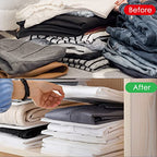 Adorila 10 Pack T Shirt Organizer Closet Organizer Clothing Trays, Folding Clothes Board Stackable, Shirt Receipt Board Organizer