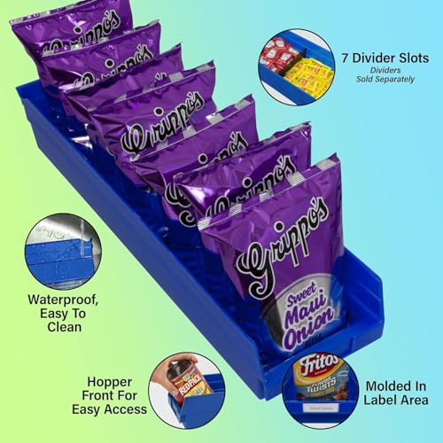 Akro-Mils 30164 Plastic Shelf Bins, Heavy Duty Storage Bins for Garage, Closet, and Drawer Organization, 24-Inch x 6-1/2-Inch x 4-Inch, Clear, 6-Pack - color: Clear