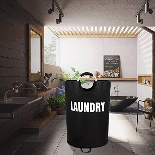 Maxsilan 160L XX-Large Laundry Basket, Freestanding Tall Clothes Hamper, Collapsible Laundry Bag, Black - color: Black, size: 160l