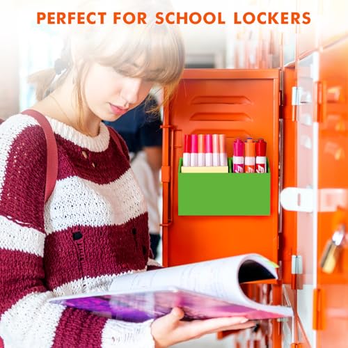 BEYGORM Magnetic Dry Erase Marker Holder for Whiteboard,Non-slip Acrylic Magnet Pen Holder for Fridge Refrigerator,Locker Organizer for Work,Locker Accessories,Pencil Cup for Desk(Green) - color: Green