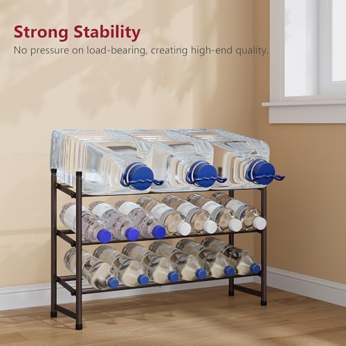 Tajsoon 3 Tier Expandable Shoe Rack for Closet, 28“-41“Adjustable & Stackable Shoe Shelf Storage, Metal Shoe Rack Organizer for Front Door Entrance, Closet, Garage, Entryway, Bronze - color: Bronze, size: 3 Tier