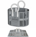 40L Collapsible Laundry Basket with Handles, Durable Space-Saving Storage Basket for Clothes, Utility, Groceries Toys & Home Organization – Grey - color: Grey