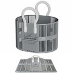 40L Collapsible Laundry Basket with Handles, Durable Space-Saving Storage Basket for Clothes, Utility, Groceries Toys & Home Organization – Grey - color: Grey