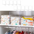 Yieach 10 Pack Clear Acrylic Shelf Divider for Closet Organization - 9.2″ Tall Closet Dividers for Wood Shelves,Cupboard,Vertical Shelf Separators in Closet for T-Shirt,Purse,Handbag,Sweater Organizer - size: Pack of 10