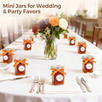 ComSaf Set of 6 Square Glass Jars with Airtight Lids (8 Oz), Pantry Canisters for Spices, Jams, & Herbs, Wire Clamp Jar for Overnight Oats, Pickling, Favors, Includes Labels & Funnel - size: 8oz*6