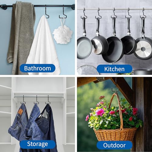 Purse Hanger for Closet, 8 Pack Unique Twist Design Bag Hanger Purse Hooks, Purse Holder for Hanging Bags, Handbags, Belts, Backpack, Scarves, Wreath, Hat, Jeans, Pans and Pots