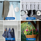 Purse Hanger for Closet, 8 Pack Unique Twist Design Bag Hanger Purse Hooks, Purse Holder for Hanging Bags, Handbags, Belts, Backpack, Scarves, Wreath, Hat, Jeans, Pans and Pots