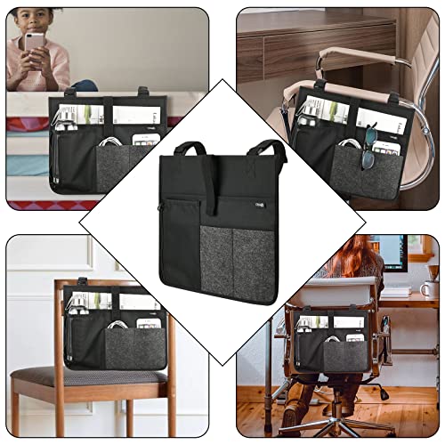 Cosmos Armrest Chair Side Organizer Bedside Caddy Organizer Bunk Bed Storage Bag Armchair Wheelchair Hanging Side Pocket Bag for Ipad, Tablet, Phone, Remote Control, Magazines, Books & Water Bottle