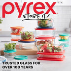Pyrex Simply Store (7-Pack) Glass Food Storage Containers Set, (1, 2, 4 & 7 Cup) Meal Prep Containers With Plastic BPA-Free Lids, Dishwasher & Microwave Safe - size: 7 Pack