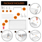 Ronlap 3 Tier Slim Rolling Storage Cart with Wheels Plastic Utility Cart Organizer for Snack Craft Art Postpartum Baby Diaper Nail Makeup in Bathroom Laundry Room Kitchen Bedside Narrow Space, White - color: White