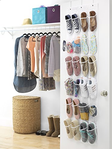 Whitmor 24 Pocket Over the Door Shoe Bag
