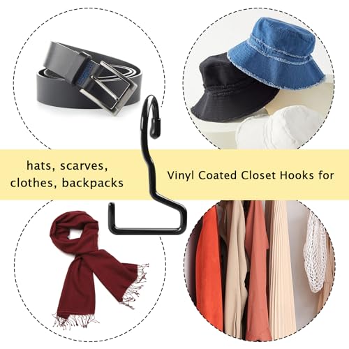 Purse Hanger for Closet, 8 Pack Unique Twist Design Bag Hanger Purse Hooks, Purse Holder for Hanging Bags, Handbags, Belts, Backpack, Scarves, Wreath, Hat, Jeans, Pans and Pots