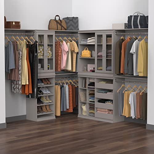 ClosetMaid 4598 Modular Storage Stackable Unit with 4 Drawers, Taupe - color: Taupe