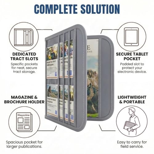 JW Magazine and Tract Holder, jw.org accessories, JW Field Service Supplies, Jehovah Witness Ministry Supplies, Ministry Organizer, Jehovahs Witnesses Pioneer Gifts Ideas Convention, Best Life Ever