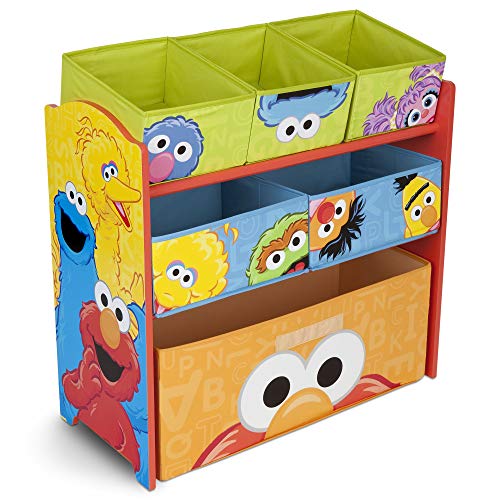 Sesame Street 6 Bin Design and Store Toy Organizer by Delta Children - color: Sesame Street