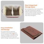 Bamboo Laundry Hamper Large 106L with Removable 4-Section Liner, Foldable Storage Basket with Lid and Handles for Bedroom, Laundry Room, Small Spaces – Brown- Rectangle - color: Brown - Rectangle