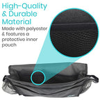 Vive Bedside Caddy - Bed Hanging Organizer - Storage Bag Shelf for College Dorm, Bedroom, Couch, Bunk - 8 Large Pockets with Charger Slots for Men and Women - Slides Under Mattress - Handle for Travel