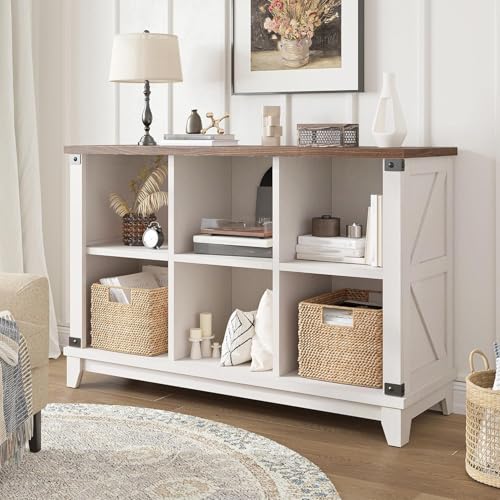 EnHomee 6 Cube Storage Organizer and Shelf, Cube Storage Shelf,White Bookshelf with Storage for Bedroom and Home Office - color: White, size: 6 cube