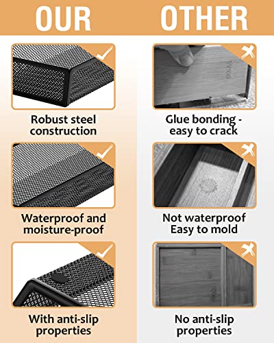 JANE EYRE kitchen drawer organizer - silverware utensil organizer for kitchen drawer,silverware tray in drawers - color: 04-black