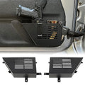 MAIKER Metal Front Door Storage Box, Door Side Insert Organizer Box Pockets for 2007-2018 Jeep Wrangler JK JKU 2/4 Door 2pcs(Black) - size: JK/JKU Front