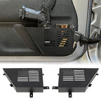 MAIKER Metal Front Door Storage Box, Door Side Insert Organizer Box Pockets for 2007-2018 Jeep Wrangler JK JKU 2/4 Door 2pcs(Black) - size: JK/JKU Front