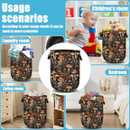 Mushroom Weed Laundry Basket, Laundry Hamper Collapsible Oxford Cloth with Handle Clothes Toy Storage Bin for Bathroom Laundry Room Bedroom 15.7 X 20 Inch - color: Mushroom Weed
