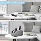 Fintie Remote Control Holder, 5 Compartments Vegan Leather TV Remoter Caddy Desktop Organizer Makeup Brush Holder Storage Fits TV Remotes, Media Controllers, Office Supplies(Silver Gray) - color: Silver Gray