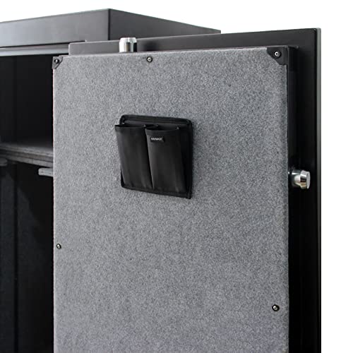 Double/Triple Magazine Pouch,Storage Pouch with Adhensive Tape, Fabric Mag Holder for Gun Safe Organization Accessory - color: Double Pouch