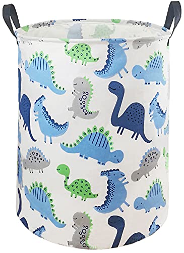 MAIZMZ Kids Hamper Storage Basket Nursery Bins Baby Gift Toy Organizer Box Laundry Basket Large Canvas Collapsible Chest for Home/Dorm/Kitchen/Pet/Closet/Shelf/Room Decor(Dinosaur) - color: Dinosaur