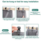 Accmor Hanging Baby Diaper Caddy Organizer, Diaper Stacker, Baby Crib Hanging Classified Storage Bag Organizer for Changing Table, Crib, Playard or Wall & Nursery Organization, Grey - style: Style C-Grey