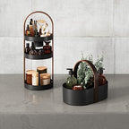 Umbra Bellwood Caddy - color: Black/Walnut, size: Large