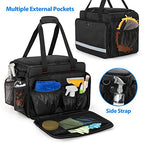 samdew Large Detailing Bag, Detail Organizer for Auto Detailing Supplies Storage, Car Cleaning Caddy for Vehicle Wash Tools, Car Care Box for Detailing Bottles, Towel, Buffer and More, Bag Only