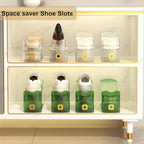 12 Pack Shoe Slot Organizers Clear Shoe Stacker Organizer for Closet Shoe Holder Space Saver Rack Storage for Closet (Clear, 12Pack) - size: 12PACK